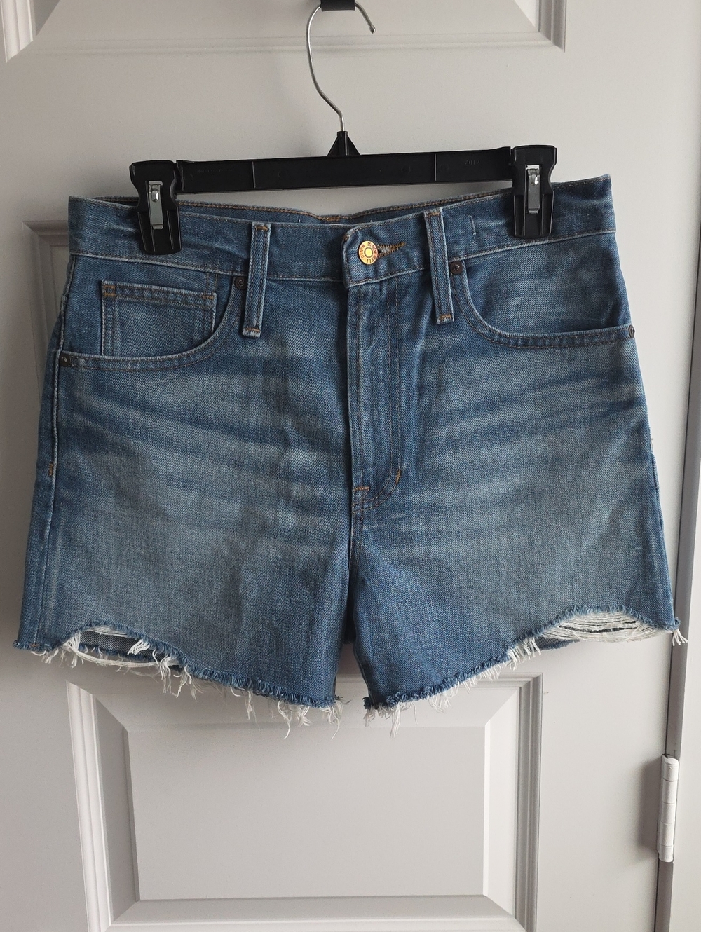 NWOT Madewell Perfect Jean Short Button-Front Shorts Size 26 G228